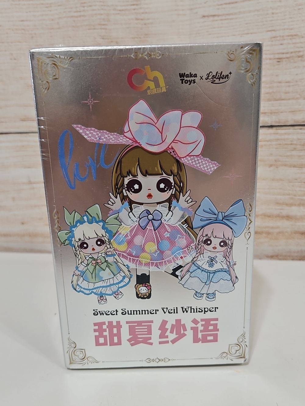 Waka Toys Lolifer Sweet Summer Veil Whisper Plush Doll Blind Box - Pink & Blue